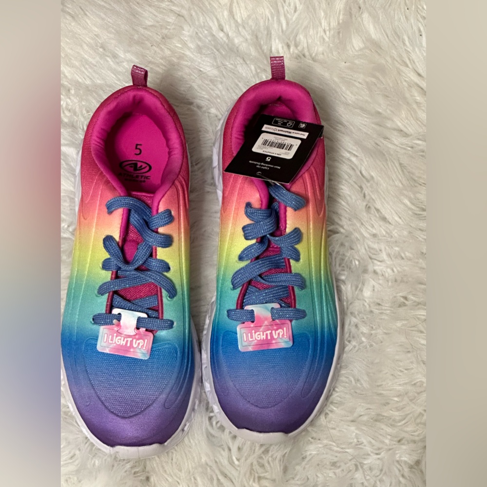 Rainbow ombré sneakers